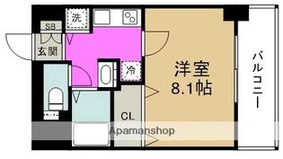 エスライズ中之島WEST【4階】の間取り