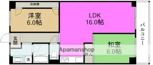 大淀町スカイハイツ【3階】の間取り
