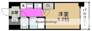 エスリード梅田西第3【4階】の間取り