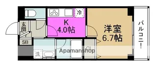 アルグラッド野田阪神【8階】の間取り