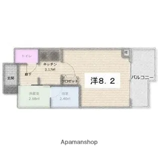 アルグラッド野田阪神【6階】の間取り