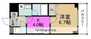 アルグラッド野田阪神【11階】の間取り