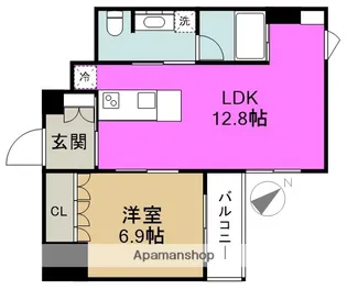 リバーサイドタワー中之島【20階】の間取り