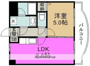 サンメゾン玉川【3階】の間取り