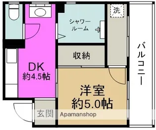糸田リバーマンション【505号室】の間取り