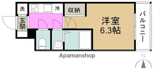 エスリード新梅田ノースポイント【7階】の間取り