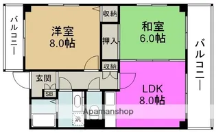 アーバンヴィラ【4階】の間取り