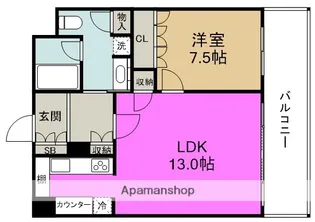 リーガル福島あみだ池【2階】の間取り