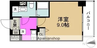 エスリード福島駅前第2【8階】の間取り