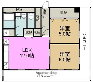 アパートメントK’S福島【9階】の間取り