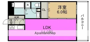 アパートメントK’S福島【2階】の間取り