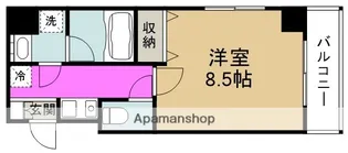 ル・プルミエ・シャピトゥル福島【11階】の間取り