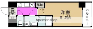 アドバンス西梅田【3階】の間取り