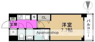 S−RESIDENCE福島LUXE【14階】の間取り