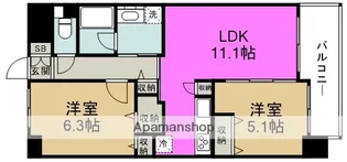 ベリー海老江【7階】の間取り