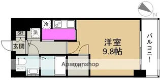 エスリード福島リバーフロント【4階】の間取り