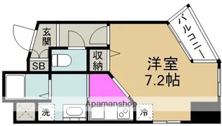 サンフレスカ福島【4階】の間取り