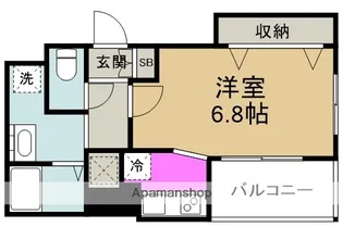 サンフレスカ福島【6階】の間取り