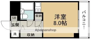 リバーサイド三国【3階】の間取り