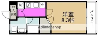 レジュールアッシュ福島【11階】の間取り