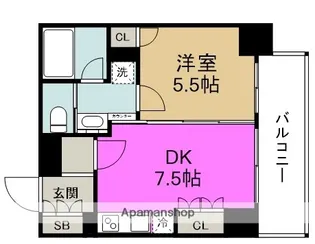 リーガル新福島【10階】の間取り