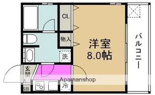 プロスペクト中之島【14階】の間取り
