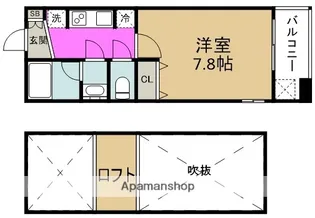プロスペクト中之島【12階】の間取り