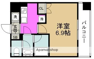 アルグラッド鷺洲【11階】の間取り
