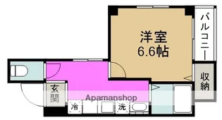 タウンコート西梅田【1階】の間取り