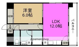 阪神ハイグレードマンション3番館【7階】の間取り