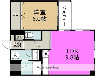 グランシャリオモア【2階】の間取り