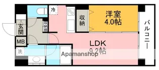 ランドセントラル梅田【7階】の間取り