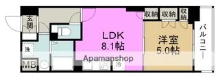 大拓ハイツ22【7階】の間取り