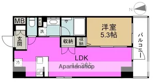 ボヌール梅田【7階】の間取り