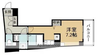 ステラハウスうめきた【2階】の間取り