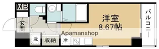 JMFレジデンス大阪福島(旧アクセリス大阪福島)【10階】の間取り