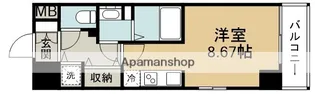 JMFレジデンス大阪福島(旧アクセリス大阪福島)【7階】の間取り