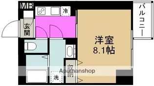 プランドール福島レジデンス【10階】の間取り