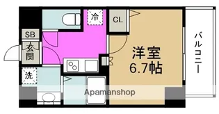 1Kの間取り画像
