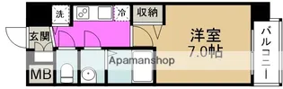 メインステージ大阪福島【8階】の間取り