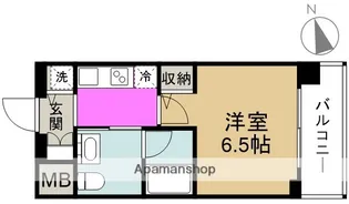 エスライズ堂島川【5階】の間取り