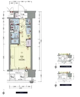プレサンス新大阪クロステージ【0302号室】の間取り