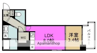 アドバンス西梅田Ⅳエール【8階】の間取り