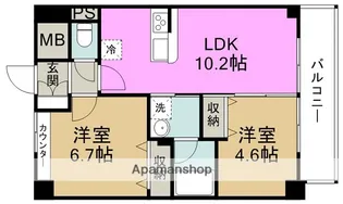 エスペランサ海老江【2階】の間取り