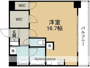 レオンコンフォート新梅田【9階】の間取り