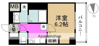 エステムコート梅田北Ⅱゼニス【5階】の間取り
