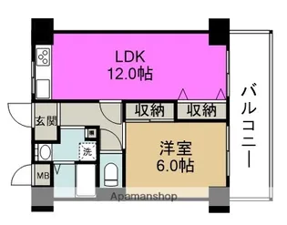 ロベリア弐番館【10階】の間取り
