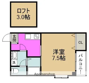 ヴェルカーサ【5階】の間取り