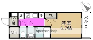 アクアプレイス福島EYE【4階】の間取り