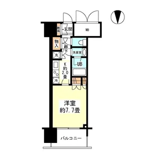 アンビエンテ四ツ橋【0610号室】の間取り